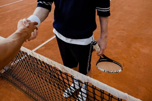 tennis player emotional celebration